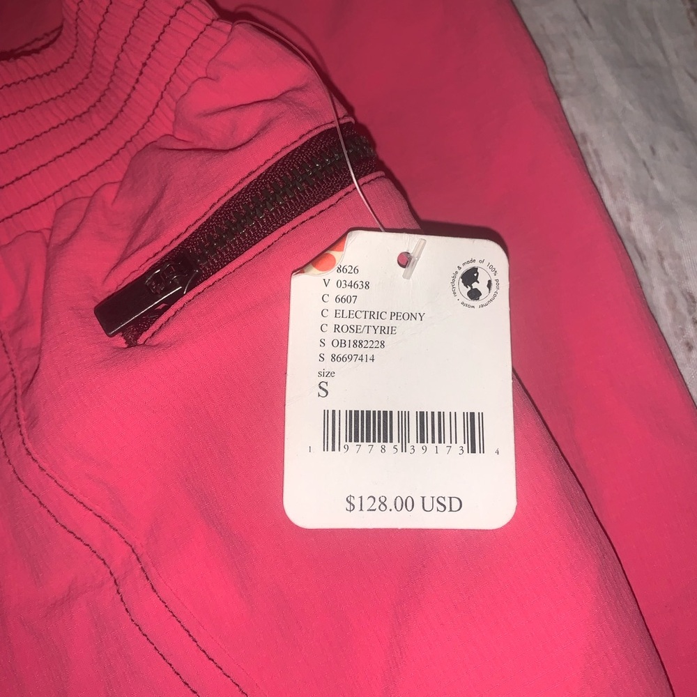 NWT! Free People cascade straight leg track active rose pink S - Picture 4 of 4